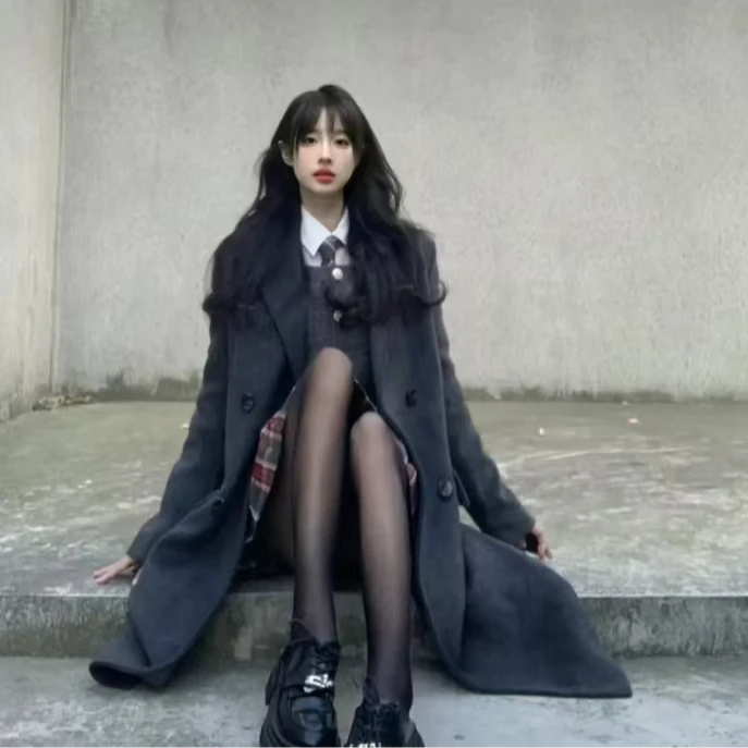 【冬日恋歌】正肩款2024秋冬加棉加厚韩版气质大衣外套大衣【115】