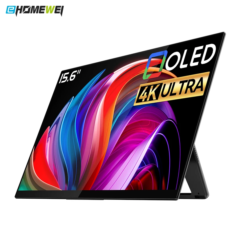 Ehomewei便携式显示器4K OLED副屏switch手机PS5笔记本扩展触摸屏