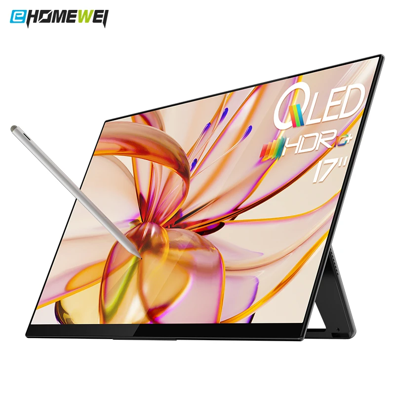 Ehomewei便携式显示器17寸144Hz手机电脑switch2.5K外接PS5拓展屏