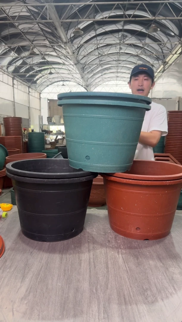 【闪购商品】46口径桶盆绿色3个 有孔