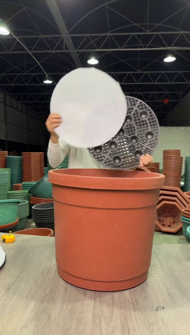 【闪购商品】53口径桶盆红色10个，40cm控根布