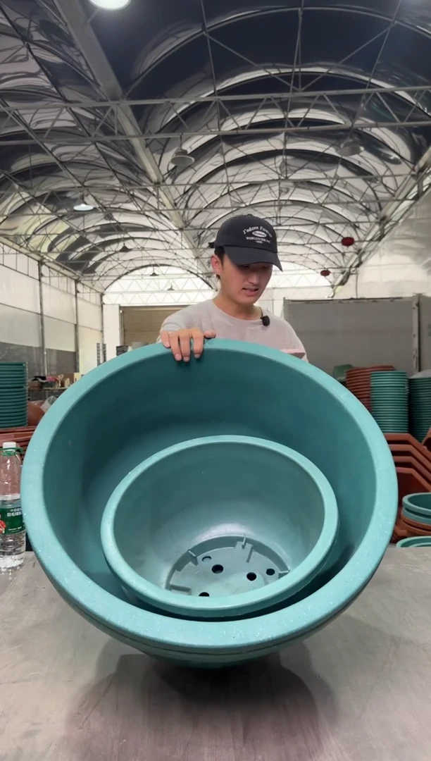 【闪购商品】 56铝塑龙盆2，40铝塑龙盆1绿色有孔