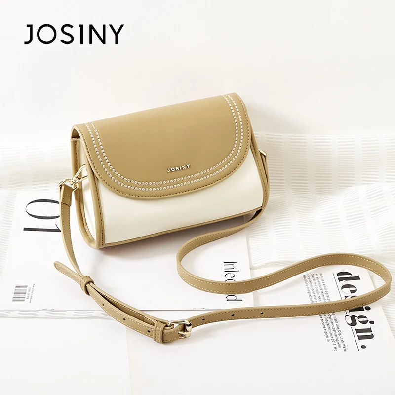 卓诗尼包包女2024新款斜挎包百搭时尚单肩斜挎包简约洋气小方包女