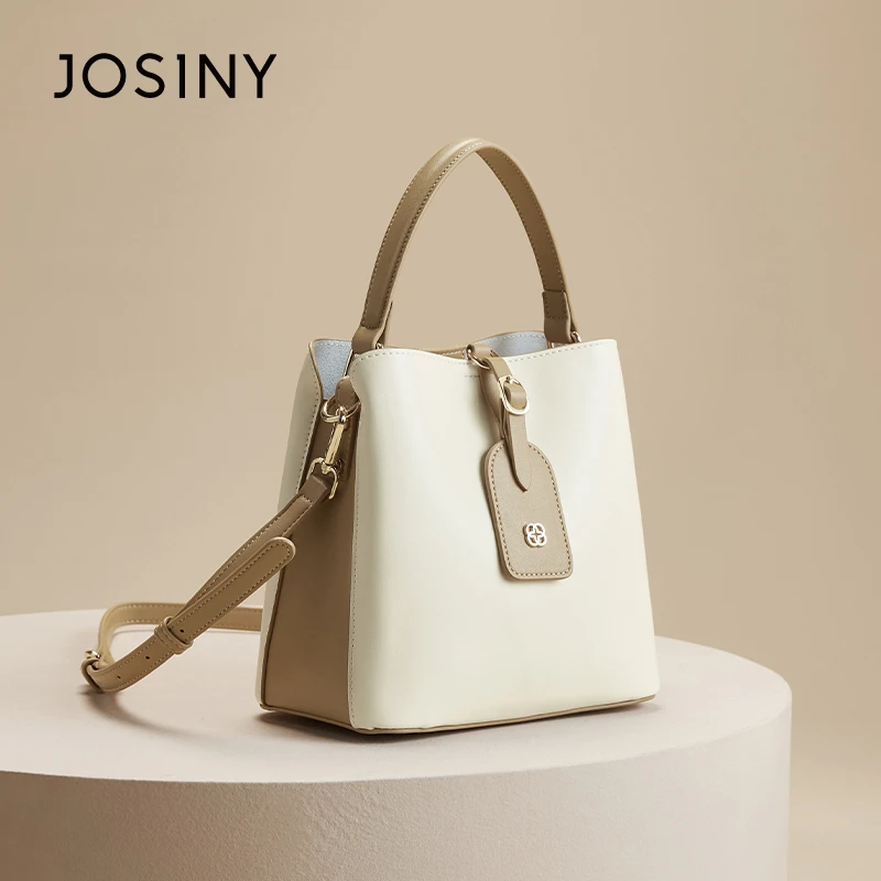 卓诗尼包包女2024新款经典斜挎包单肩手提包时尚水桶包百搭小包包