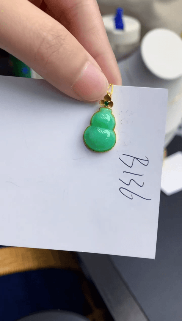 【闪购商品】翡翠颈饰18K金镶嵌000000000