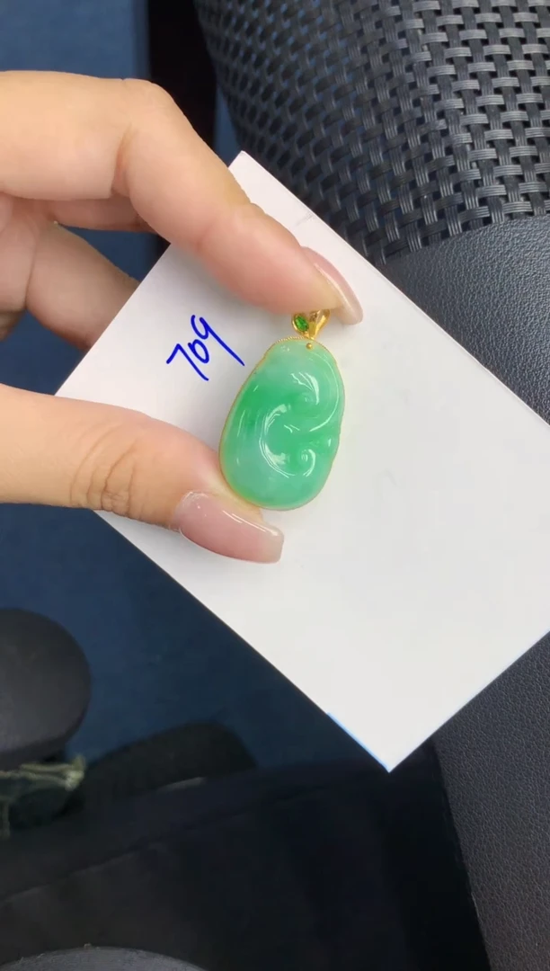 【闪购商品】翡翠颈饰18K金镶嵌000000000