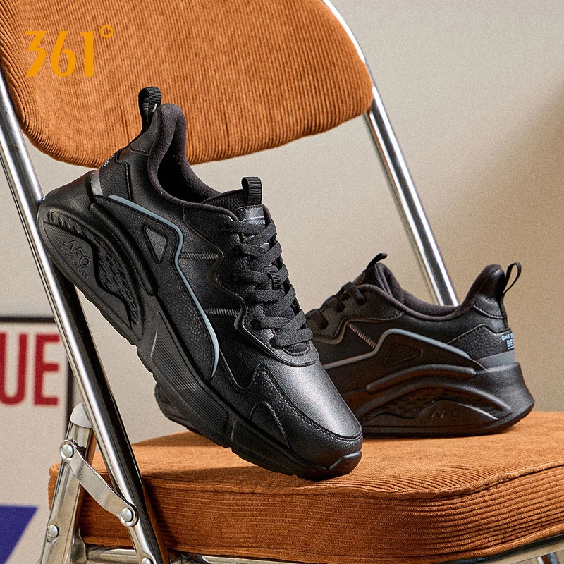 【云舒】男鞋秋季百搭黑色休闲软底鞋潮流时尚运动鞋