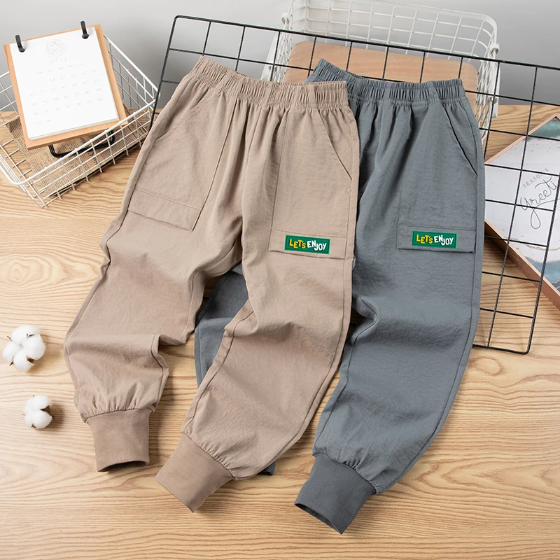 工装长裤宽松休闲休闲裤男裤子男童裤中大童春秋运动儿童运动夏季