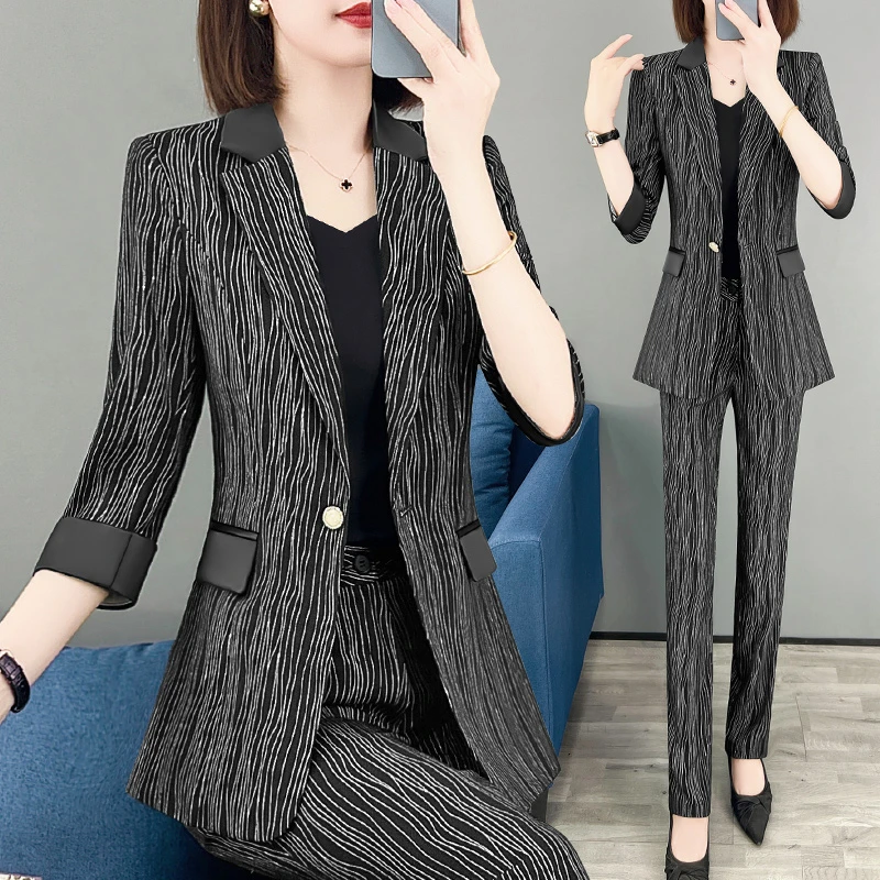 职业西装外套女春秋高端装正装气质小个子工作服工装面试西服套装