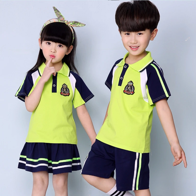 【校服定制】2024新款幼儿园儿童园服班服夏季校服小学生短袖套装