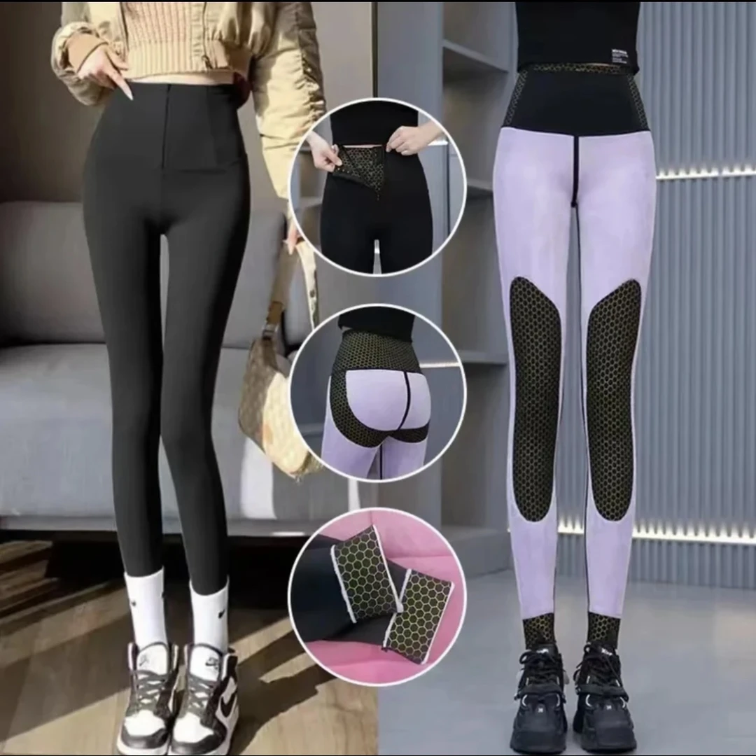 秋冬新款【拉链腰头收腹】加绒高腰弹力芭比裤外穿鲨鱼裤保暖显瘦女