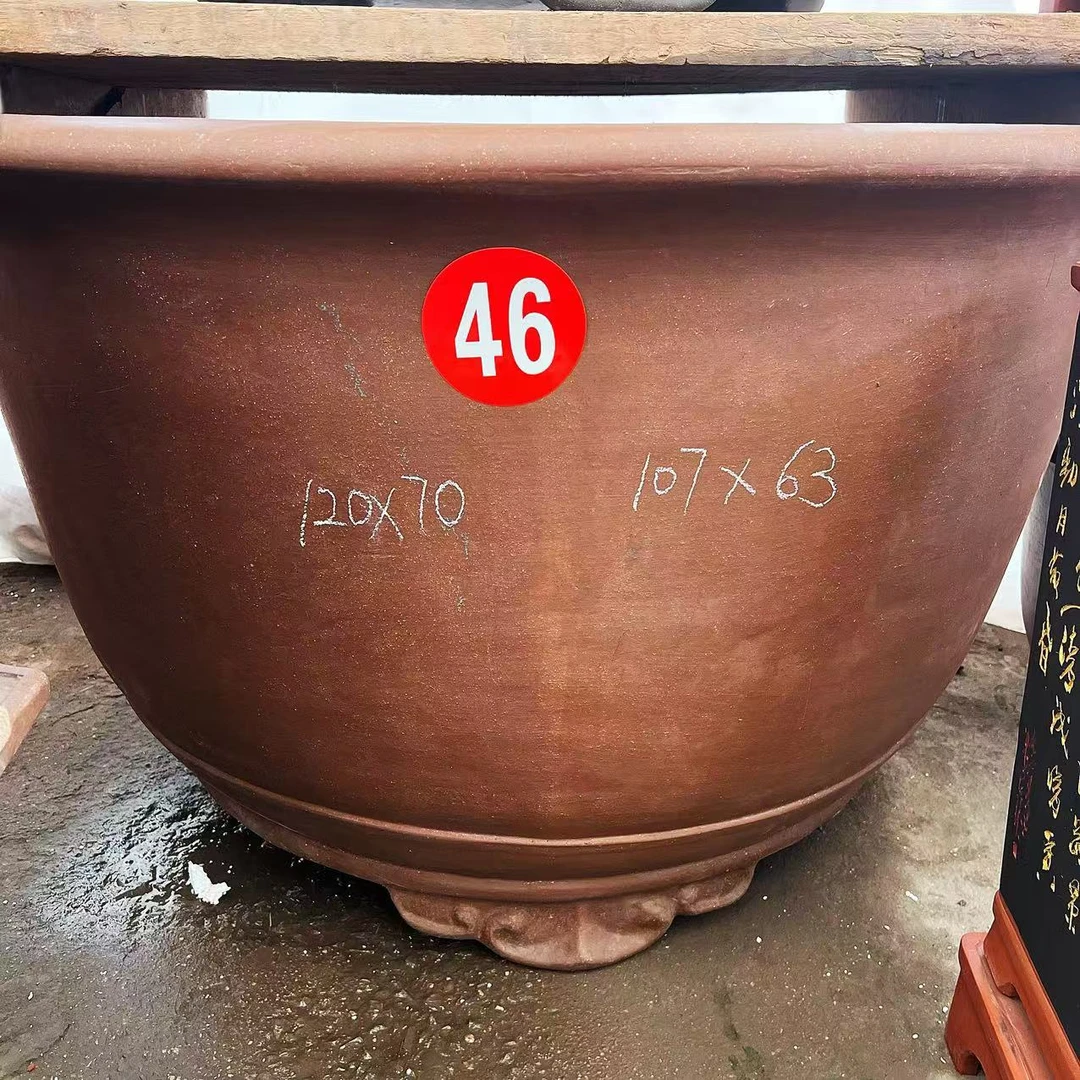 1.2米特大紫砂花盆大型盆景造型园艺大缸工厂直发