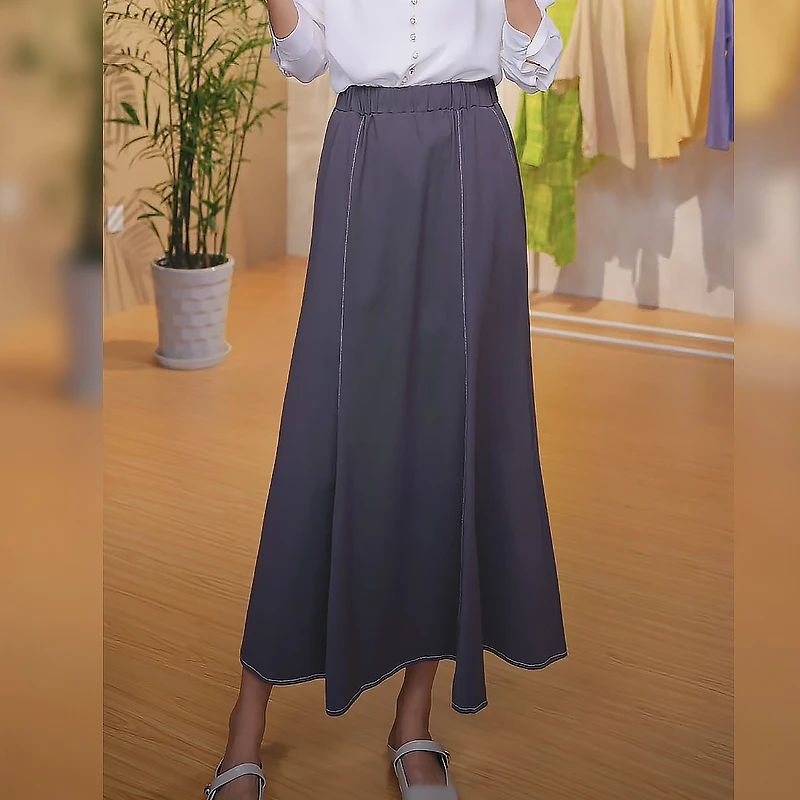 ZKM016 时尚简约休闲半身裙