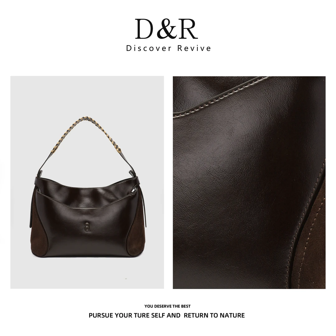 Discover Revive新款时尚经典单肩腋下大容量包包E454