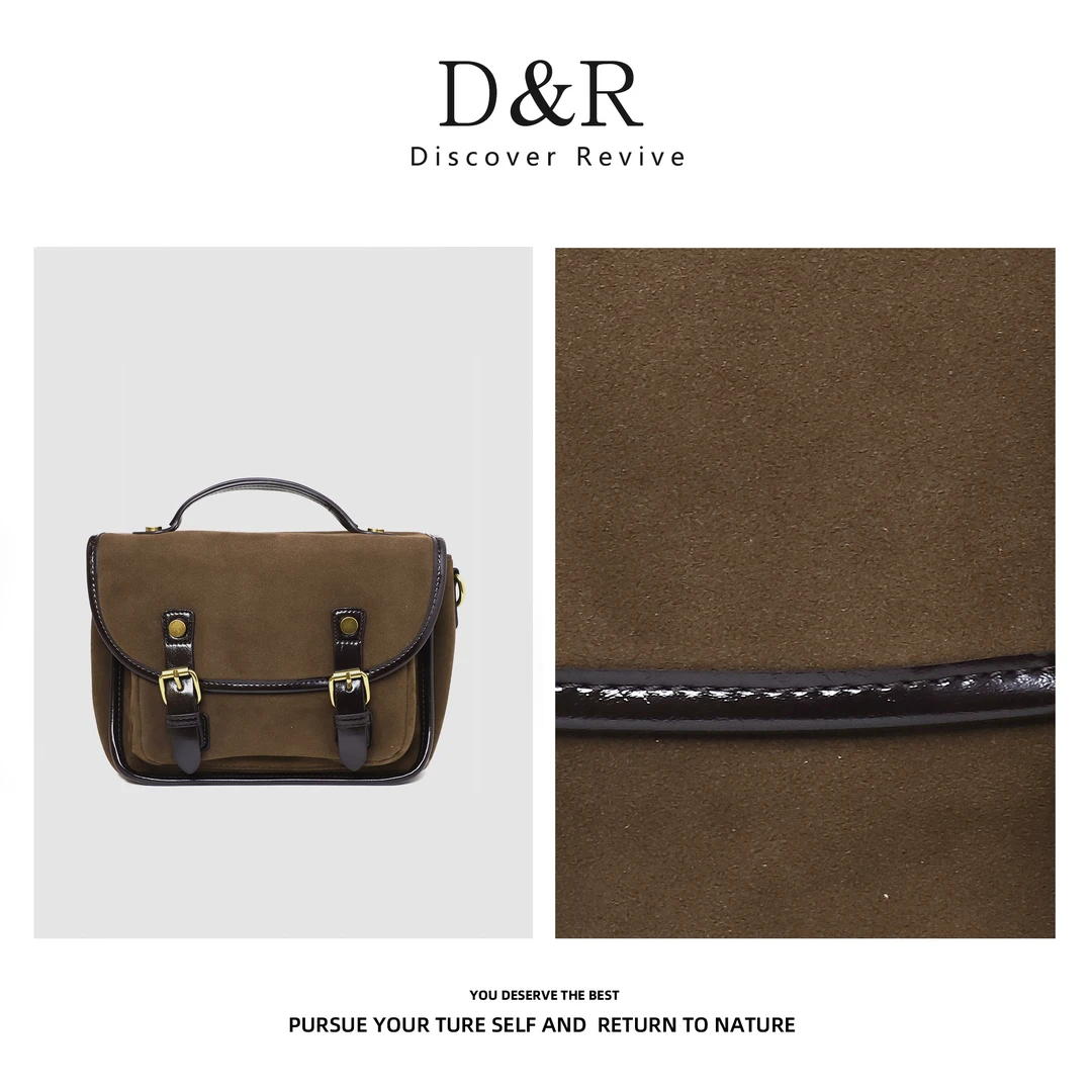 Discover Revive秋冬新款时尚百搭单肩手提包E236-咖色