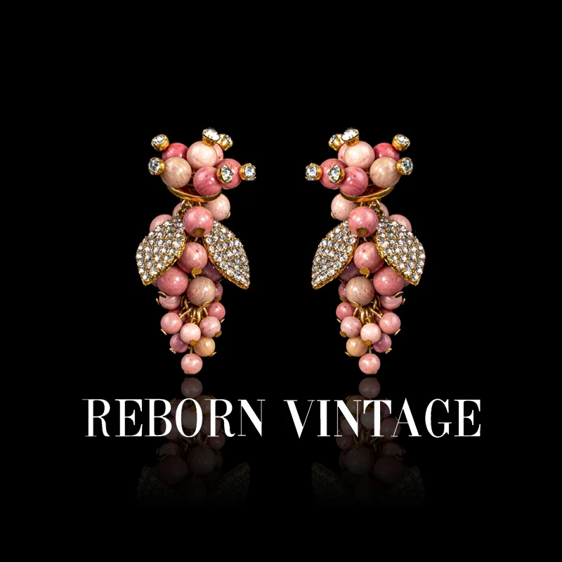 铜合金耳饰 【520礼物】Reborn Vintage气质轻奢设计师时尚耳钉M04