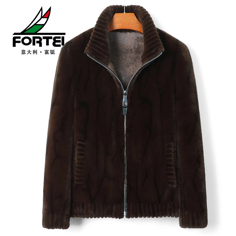 FORTEI/富鋌【海宁源头工厂】男士秋冬新款厚外套时尚休闲夹克外套