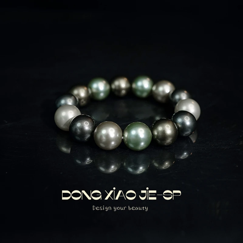 贝珠混彩手链新款小众时尚设计百搭手串高端手镯