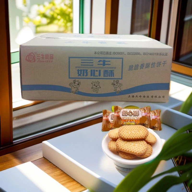 上海三牛奶心酥饼干原箱净重10斤 奶香酥脆饼下午茶办公休闲零食