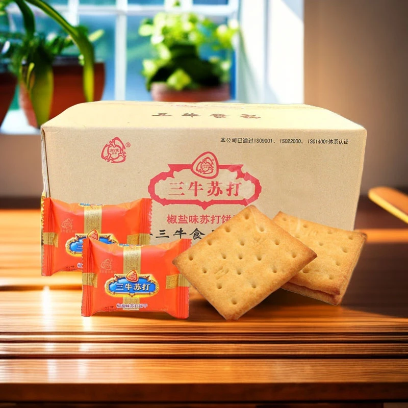 上海三牛苏打饼干原箱10斤 雪花酥原料咸香酥薄脆早餐美味下午茶