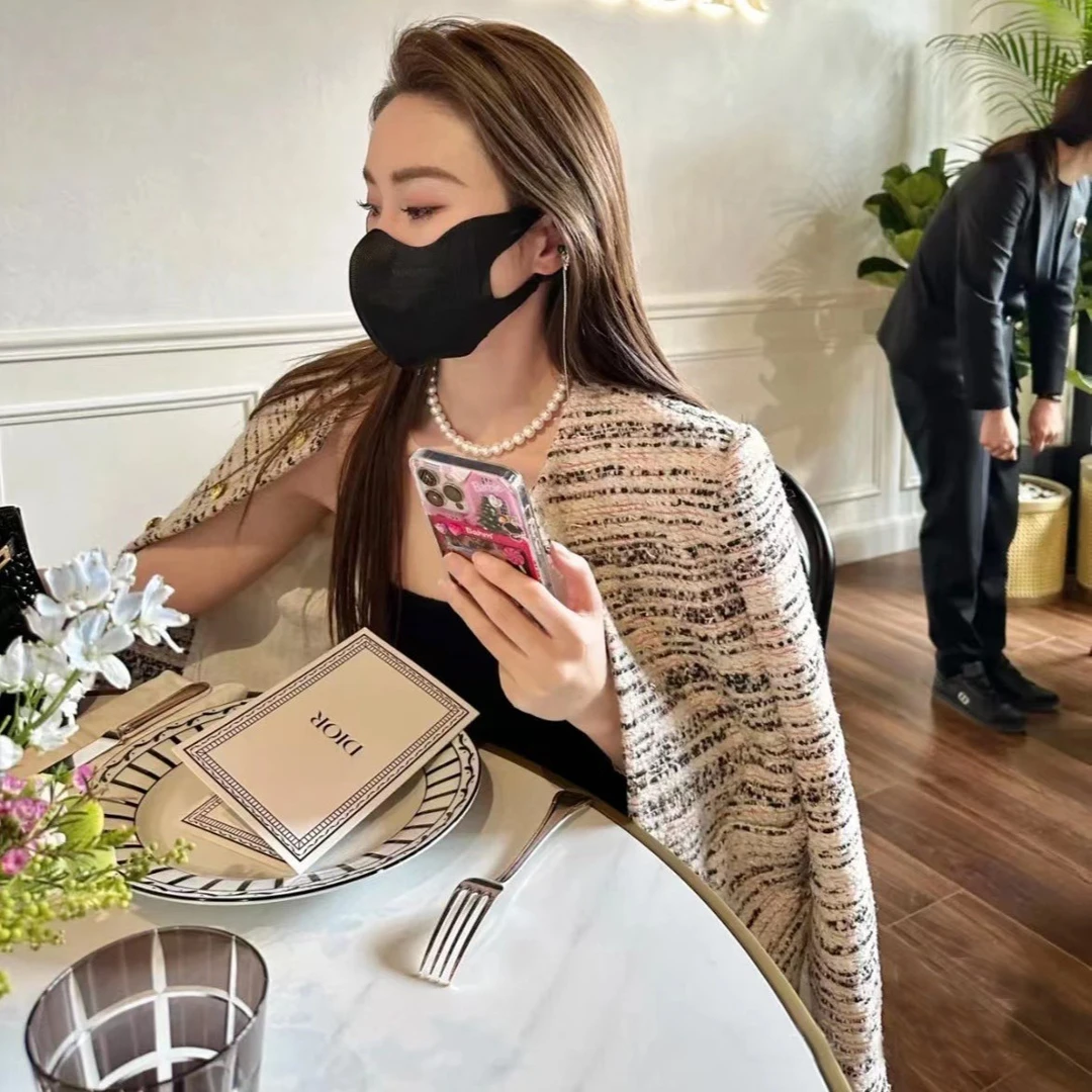 CE家高货法式小香风外套混色粗花呢短外套百搭小众款女23早春新款