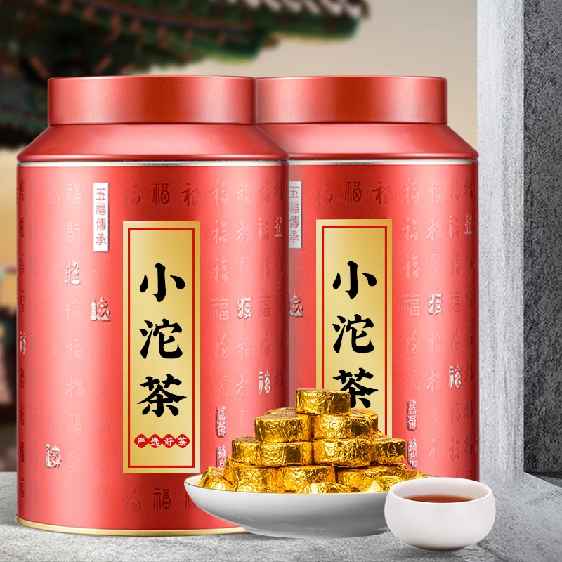 品如故普洱小沱茶正宗云南糯香普洱小沱茶熟茶浓香型茶叶罐装400g