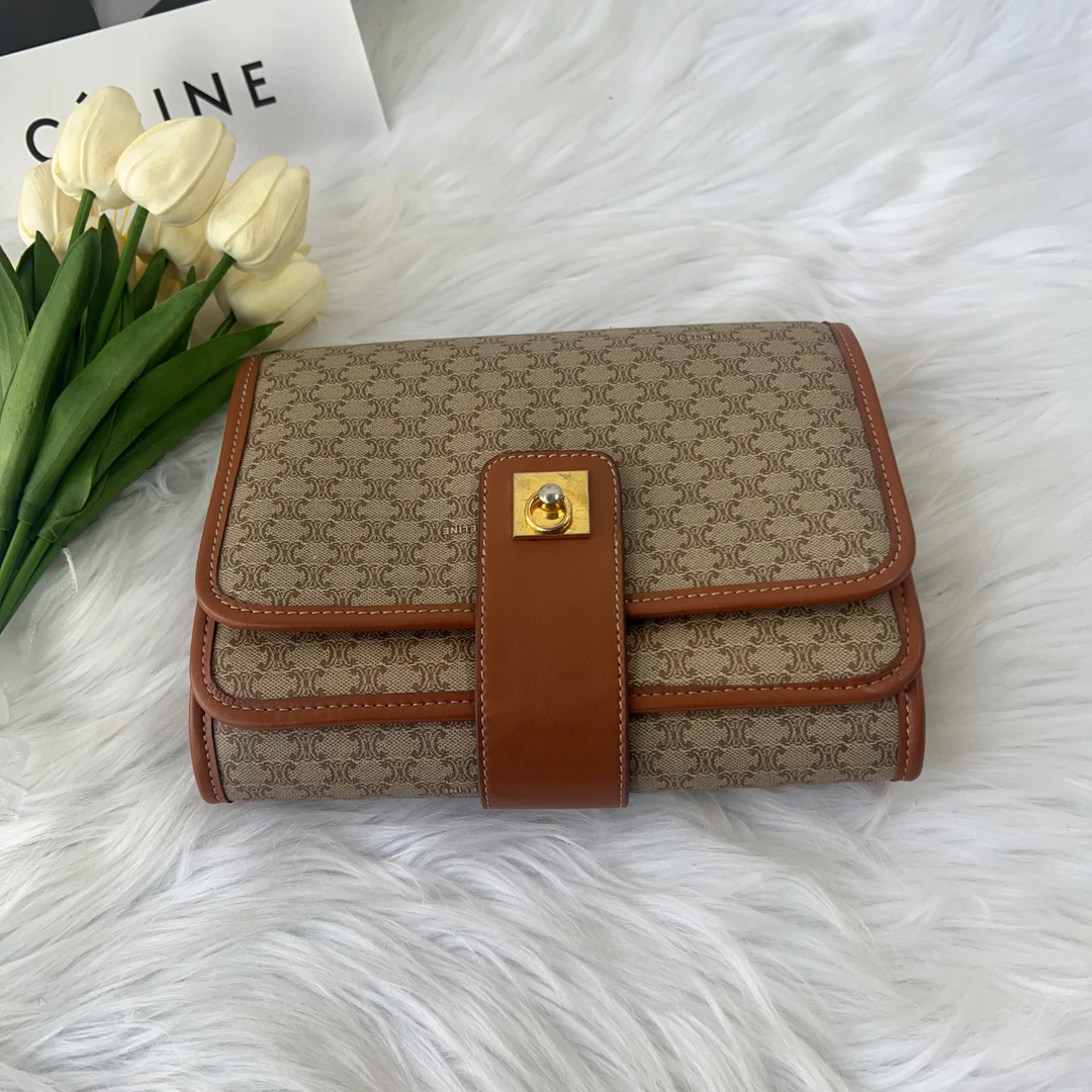 95新 Celine/思琳 思琳 百搭款满老花单肩包