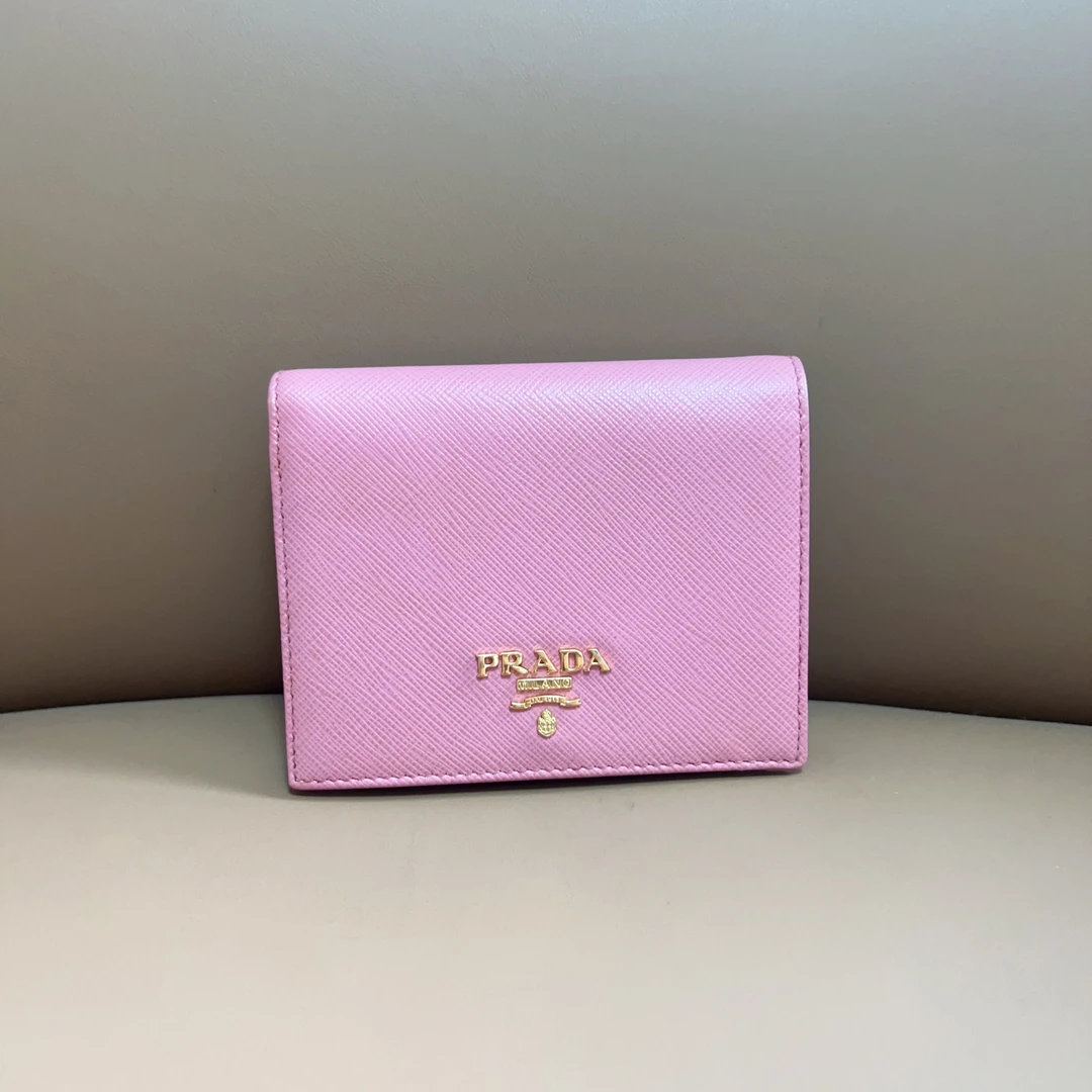 95新 Prada/普拉达 普拉达粉色时尚卡包