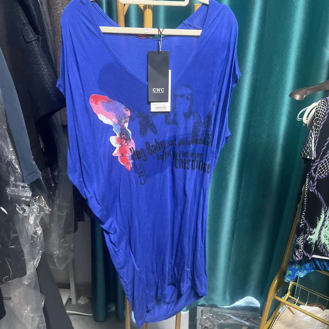 99新  cnc 百搭款蓝色短袖210号-