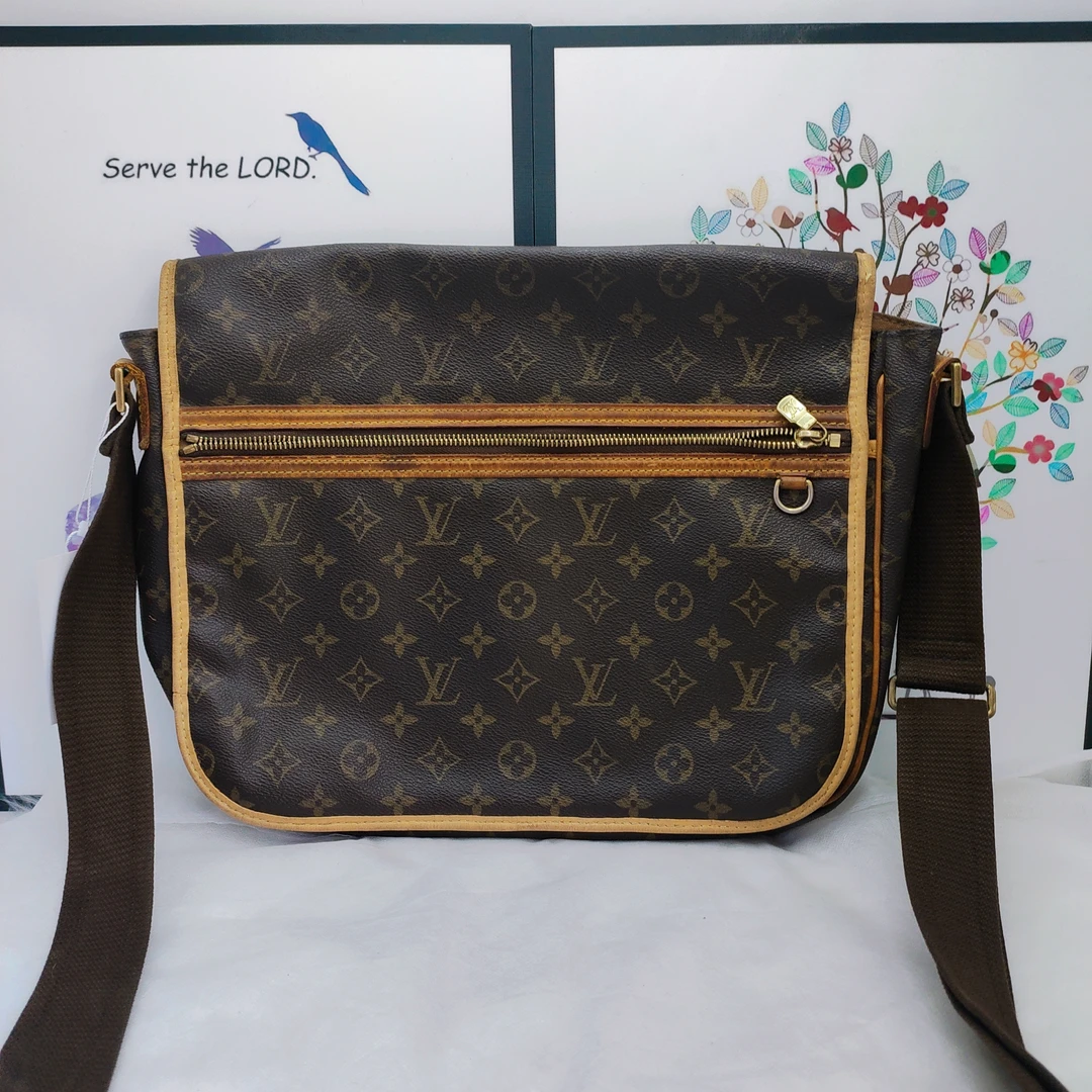 95新 LouisVuitton/路易威登 路易威登 时尚百搭老花邮差包-