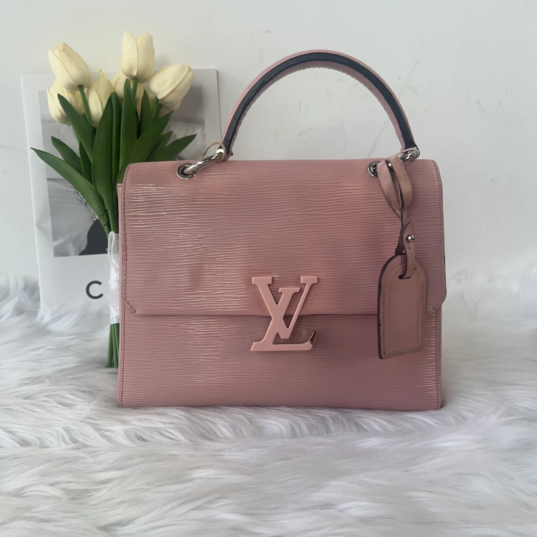 95新 LouisVuitton/路易威登 路易威登 嫩粉色水波纹克鲁尼小号
