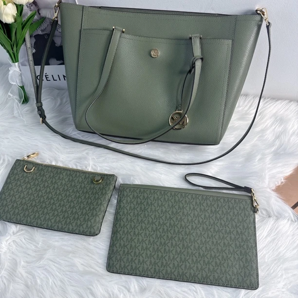 95新 MICHAEL KORS/迈克高仕 迈克高仕 百搭款绿色三合一