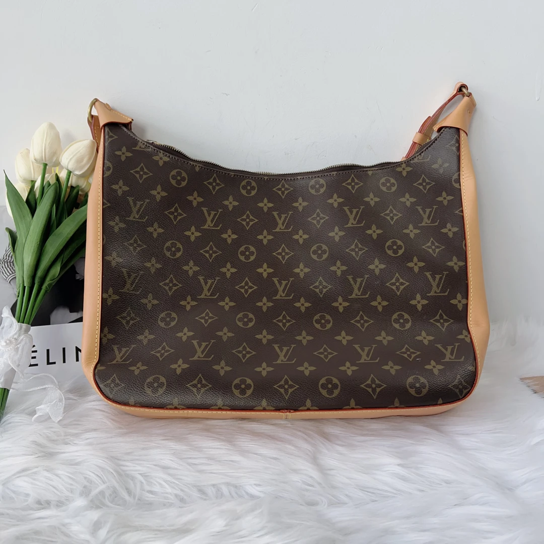 95新 LouisVuitton/路易威登 路易威登 百搭款换植鞣革牛角包大号