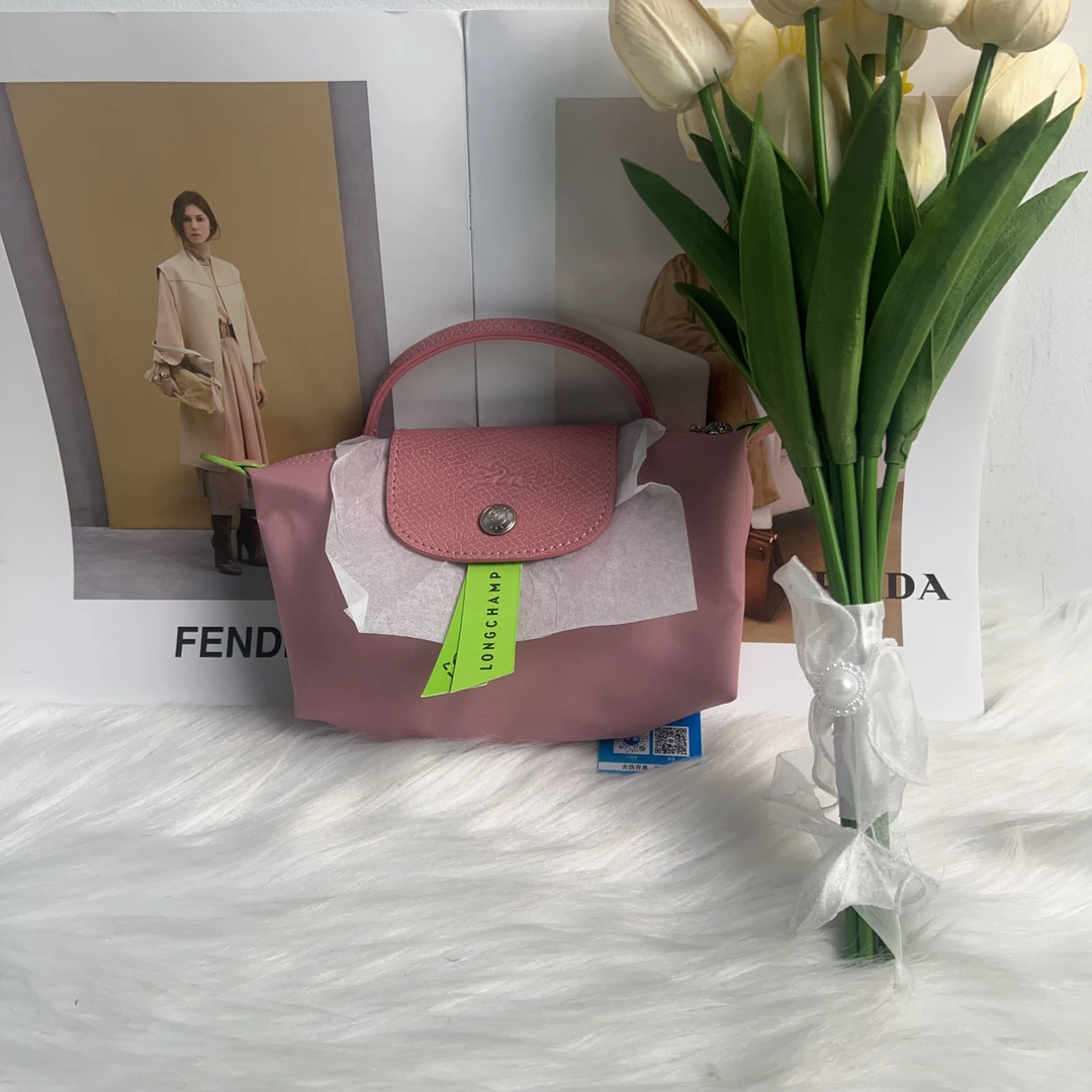 全新未使用  珑骧 百搭款粉色mini小托特配肩带