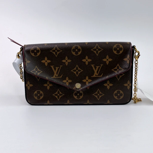 95新 LouisVuitton/路易威登 lv老花三合一 lv链条包翻盖E06331