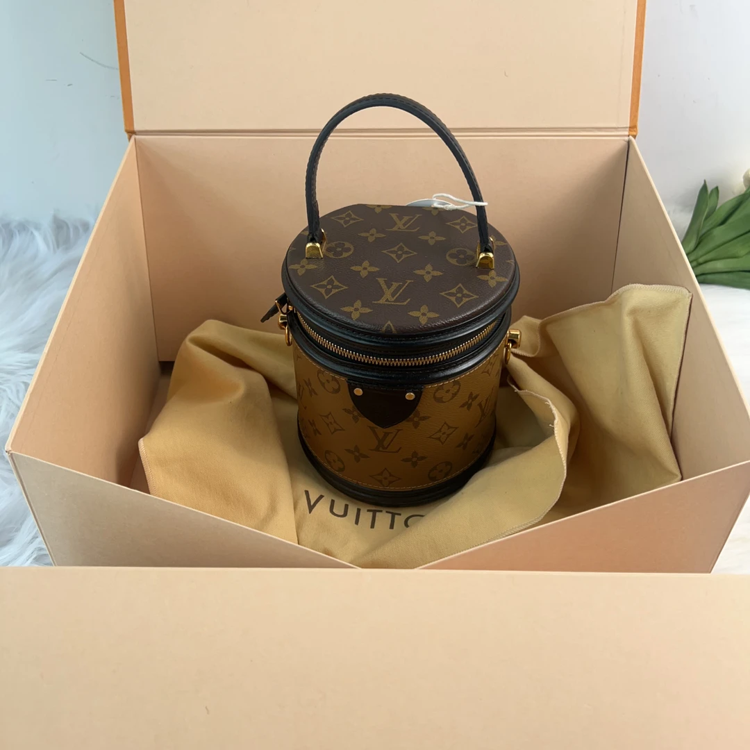 95新 LouisVuitton/路易威登 路易威登 芯片款发财桶单肩包