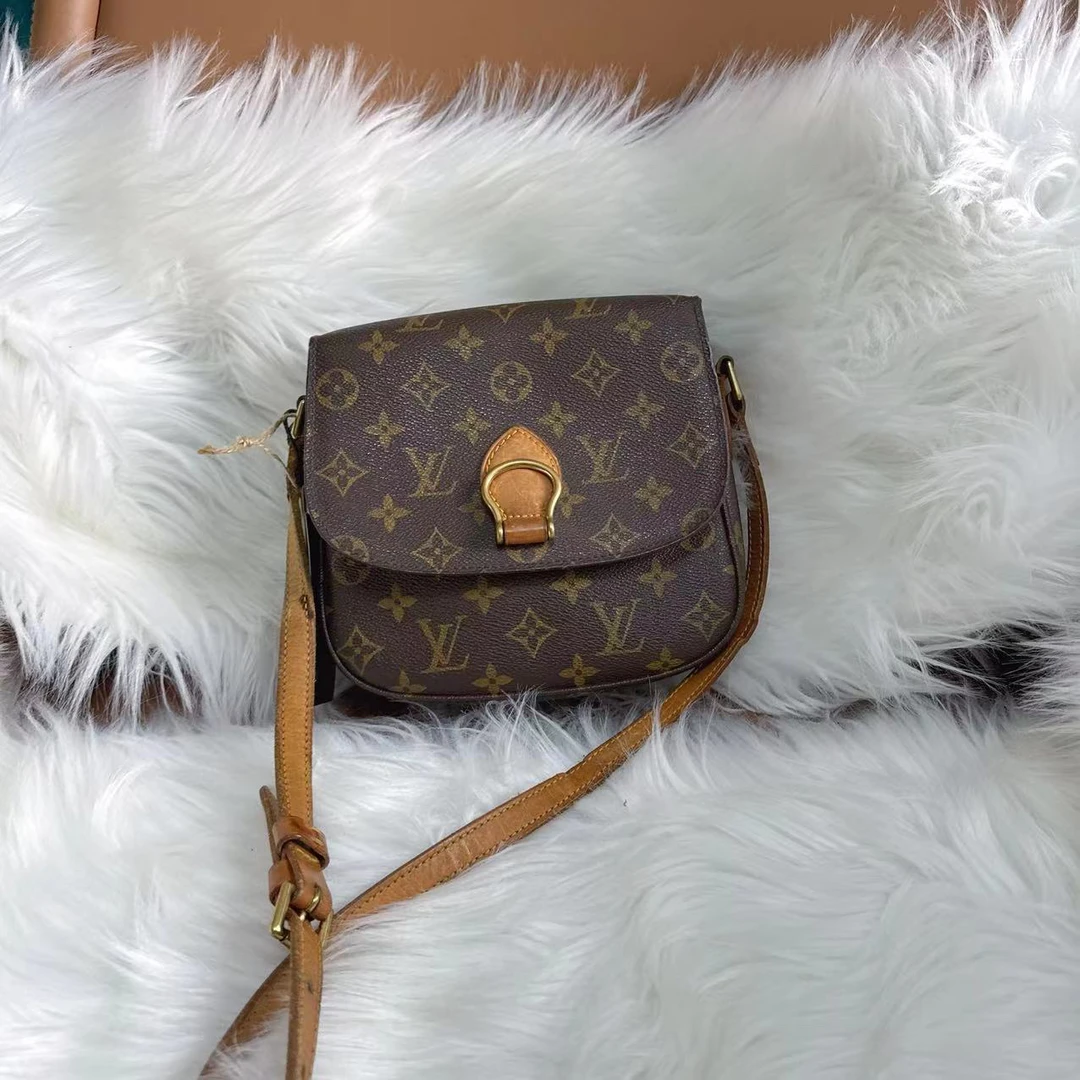 95新 LouisVuitton/路易威登 路易威登老花马鞍小号单肩包