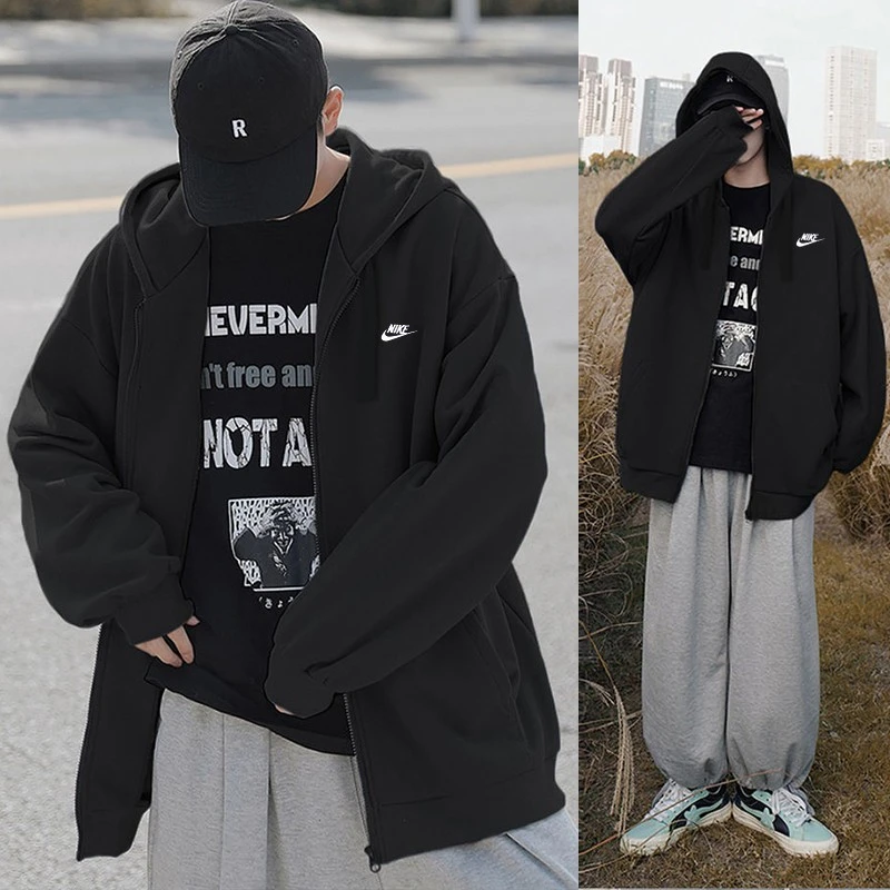 Nike耐克男外套2025秋季新款训练运动休闲健身连帽夹克BV2649-010