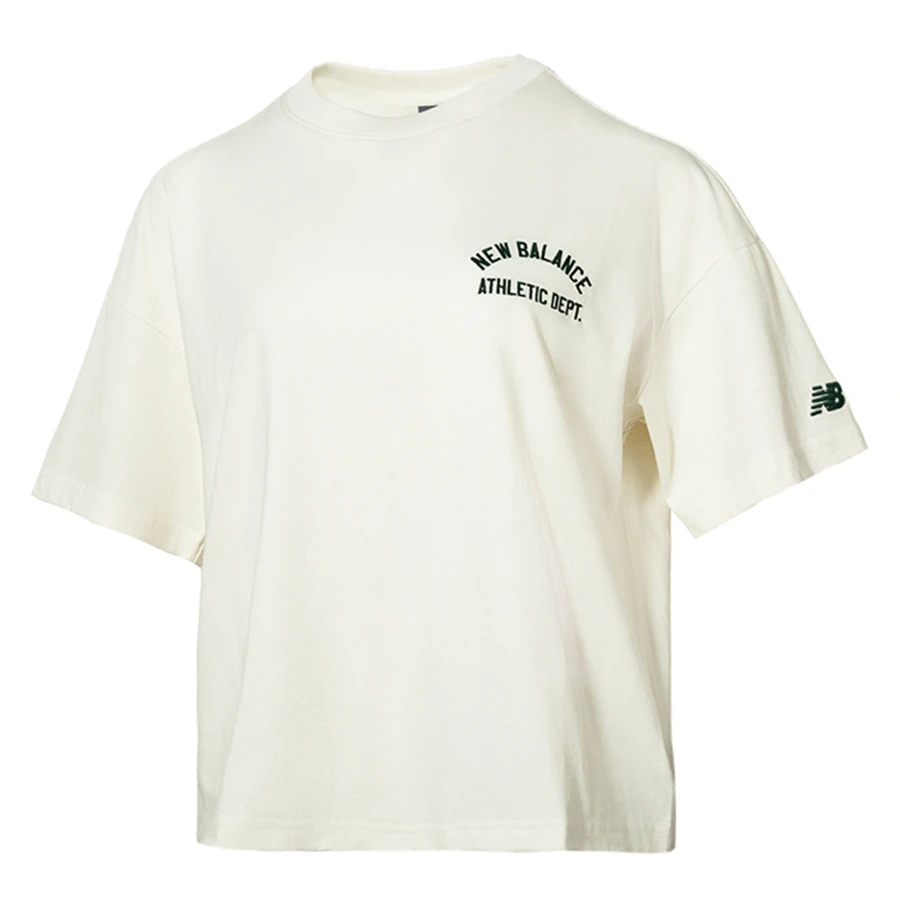 New Balance NB女装2025新款运动休闲圆领短袖T恤AWT41314CIC