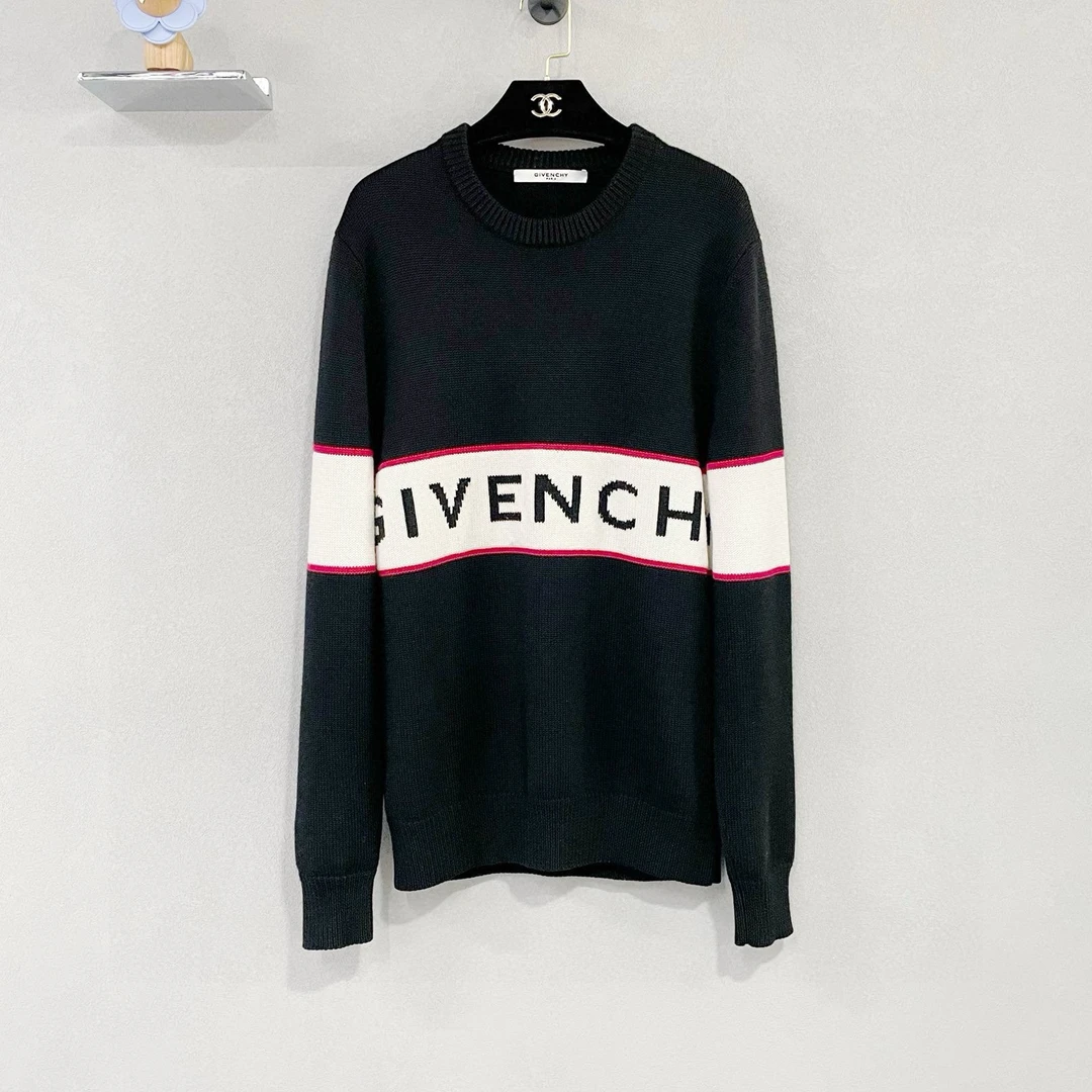 Givenchy/纪梵希黑色毛衣 百搭休闲 /95新/尺码M/GSH001610