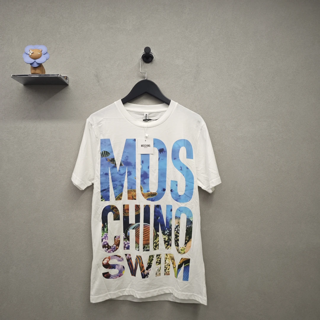 MOSCHINO莫斯奇诺 白色短袖 准新带牌 DH008381