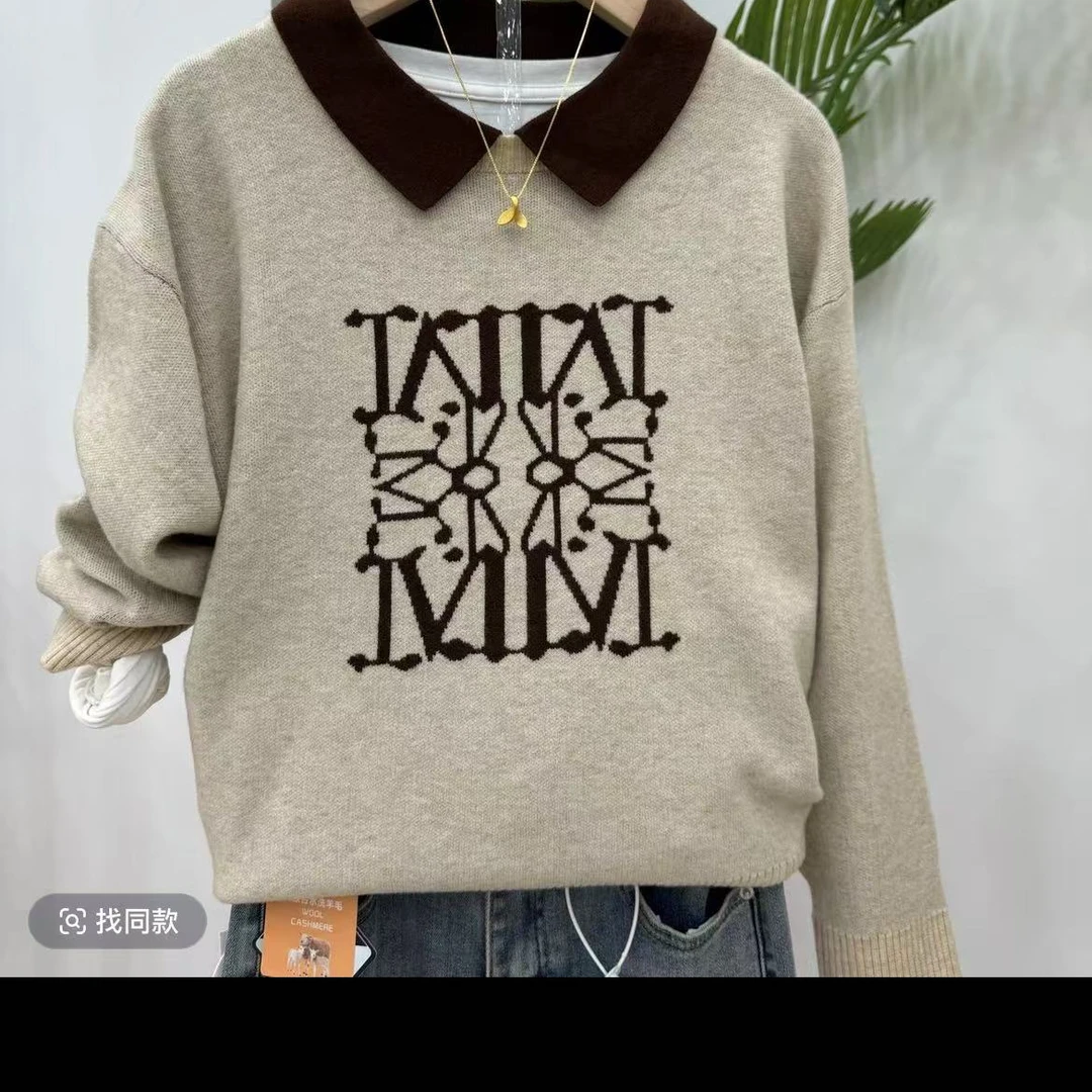 654.【米Polo领】高级感气质针织女毛衣