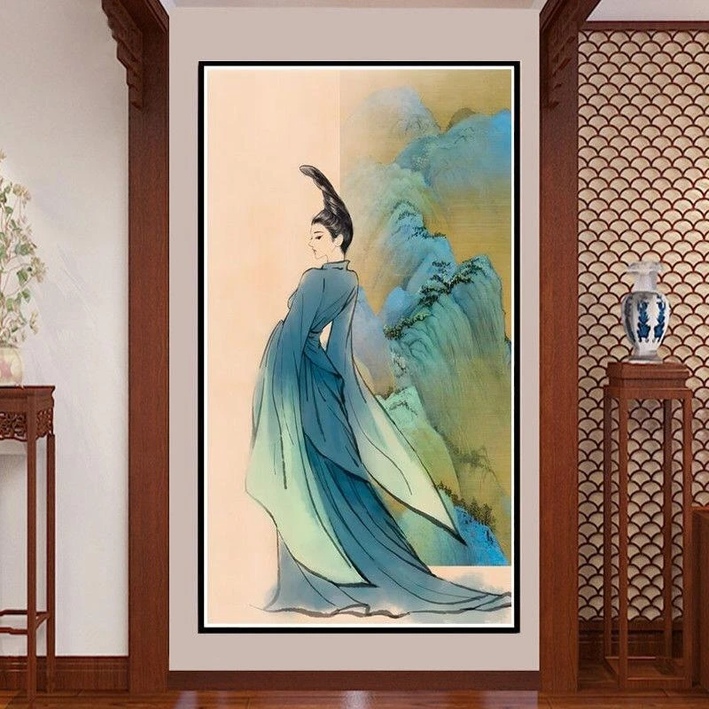 【大格】只此青绿十字绣40色满绣无勾边72X122cm