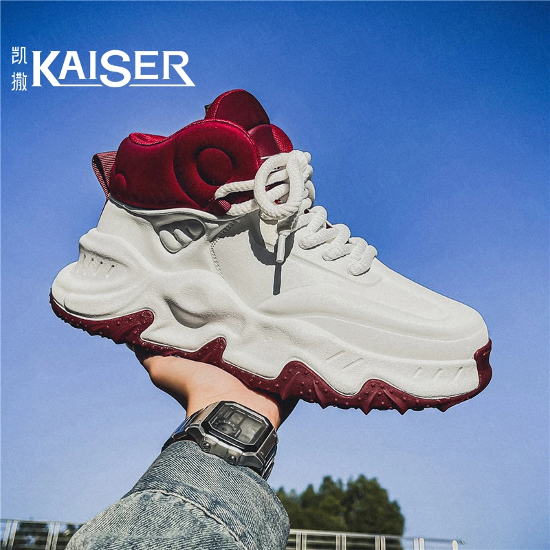 KAISER/凯撒·男鞋小众原创时尚运动休闲鞋男士厚底增高潮流老爹鞋