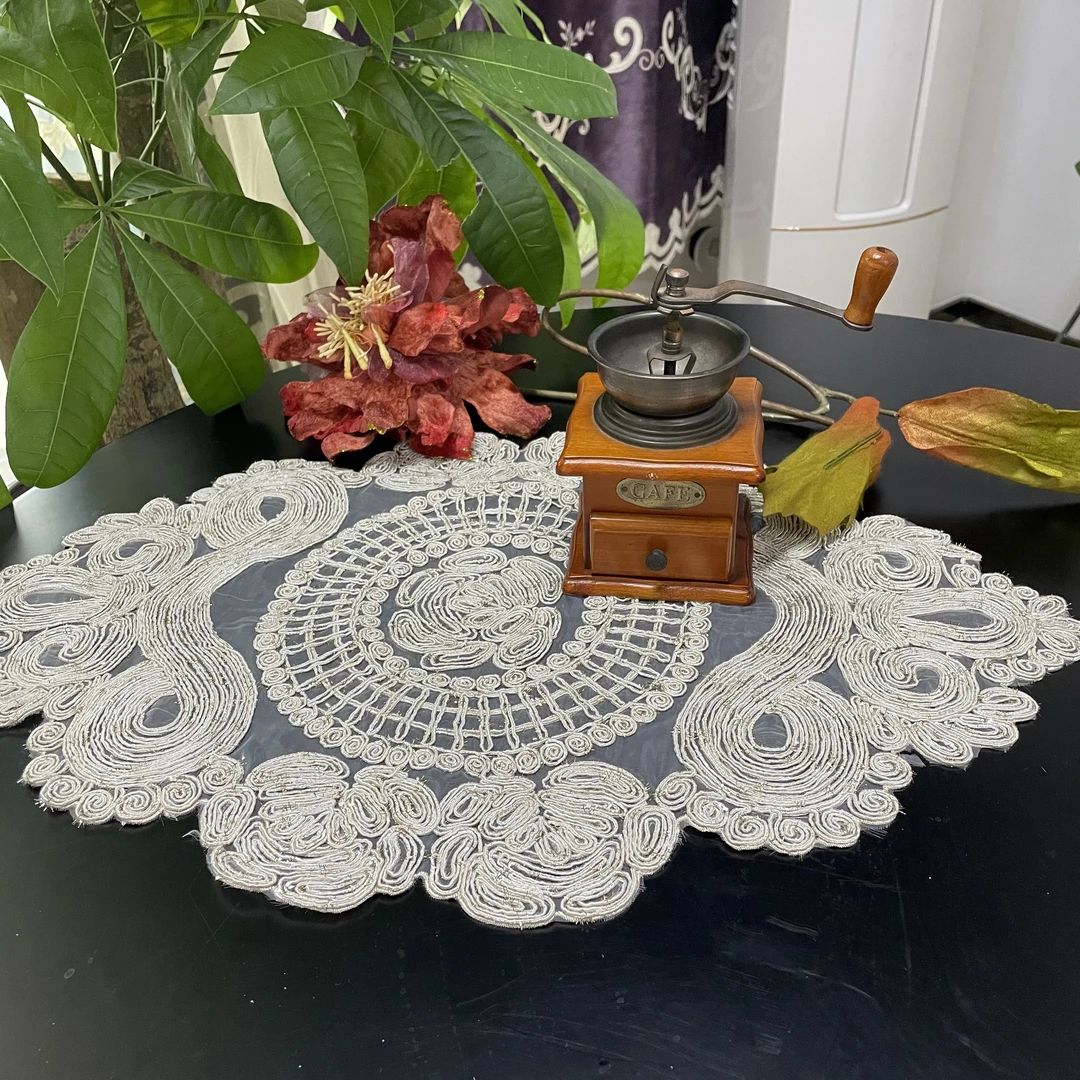 DY005-60丝光线(40*60cm)非遗丝线车古绣桌布