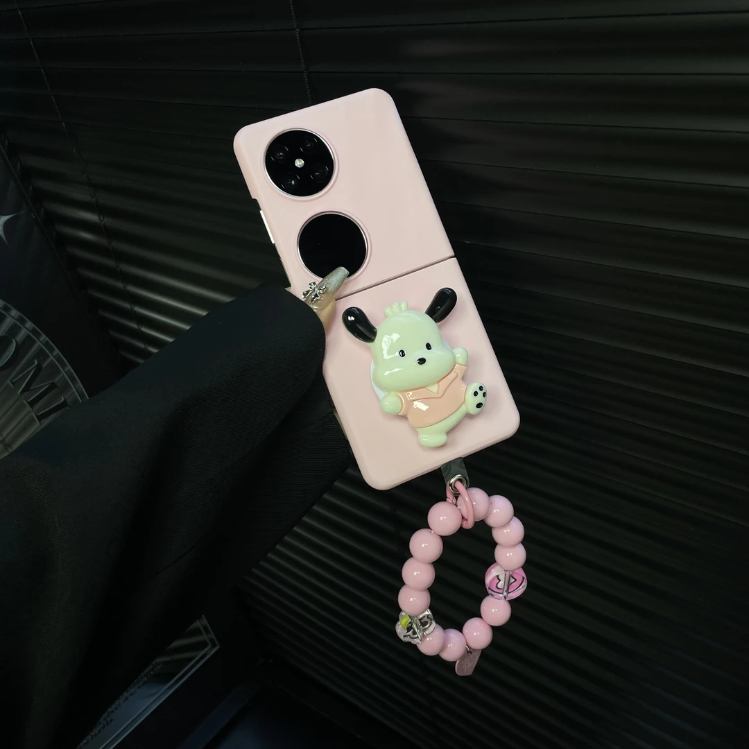 适用华为Pocket2手机壳卡通帕恰狗支架创意保护壳猫爪Pocket2外壳