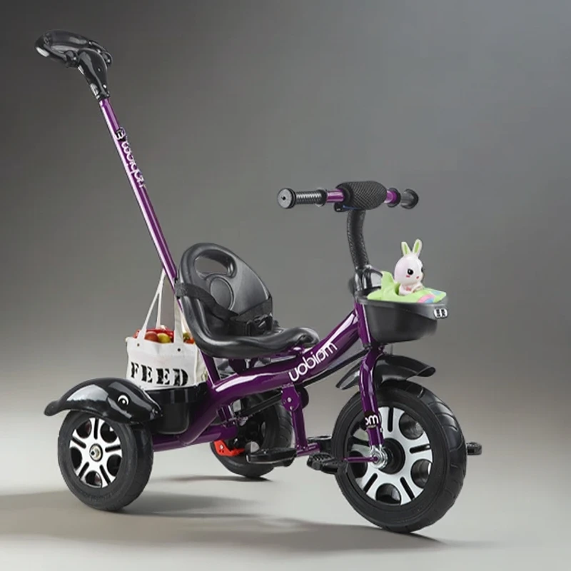 新款儿童三轮车宝宝手推车婴幼儿脚踏车1-3-5岁6小孩童车自行车