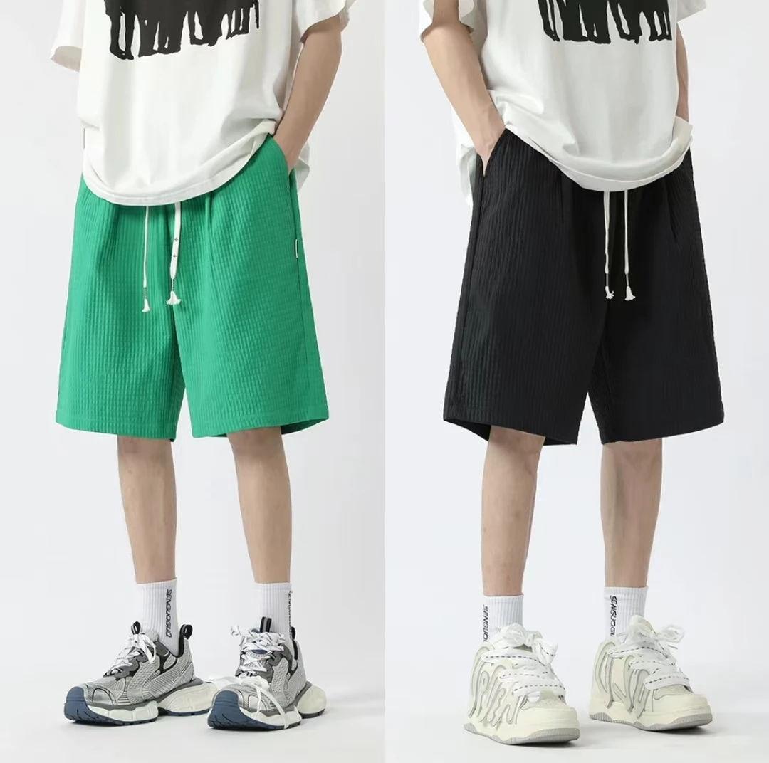 空气层短裤男夏季潮牌篮球运动中裤子潮流痞帅休闲宽松五分裤DK38