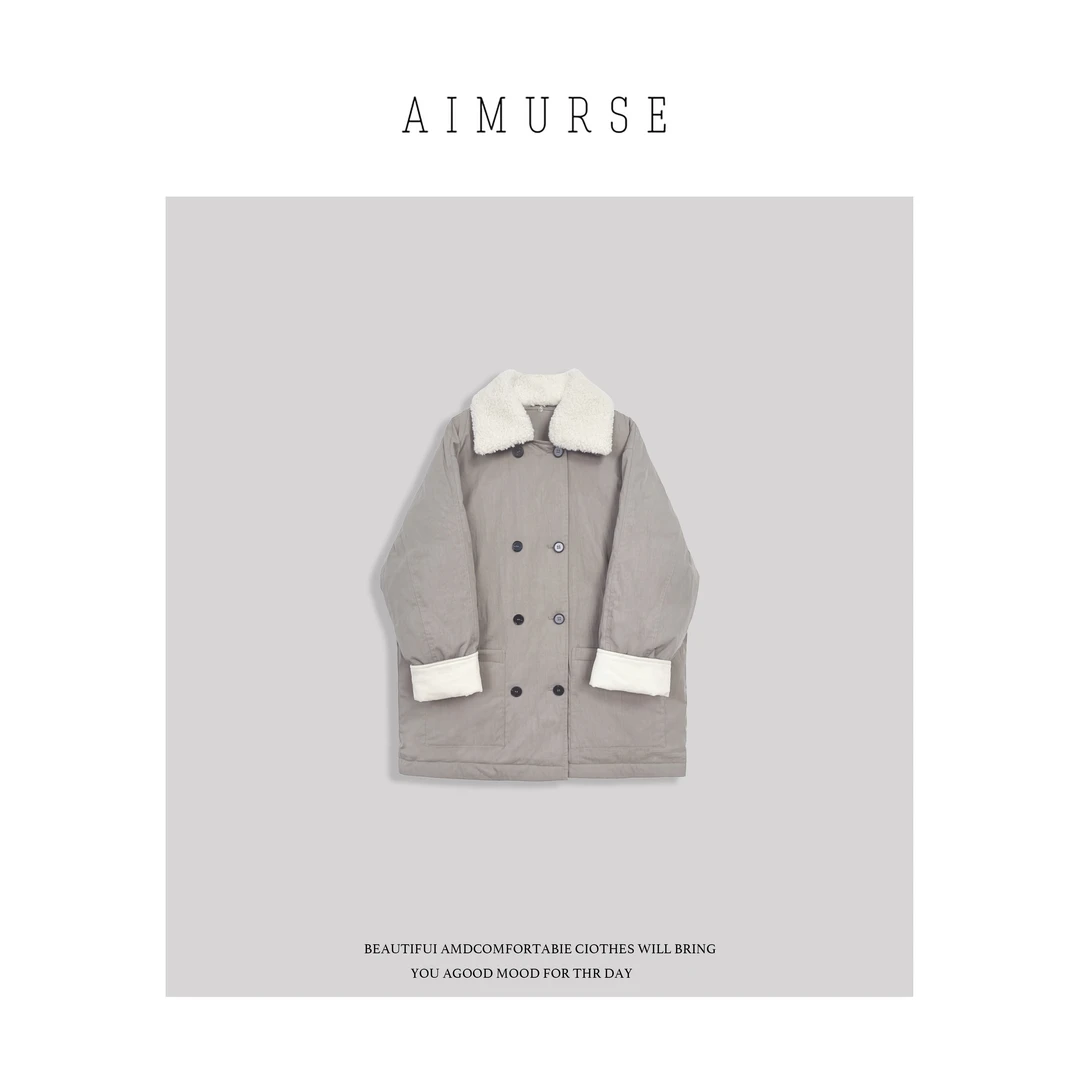 AIMURSE【巴黎之夜】小众设计师 冬季加厚保暖宽松羽绒外套 AM5971