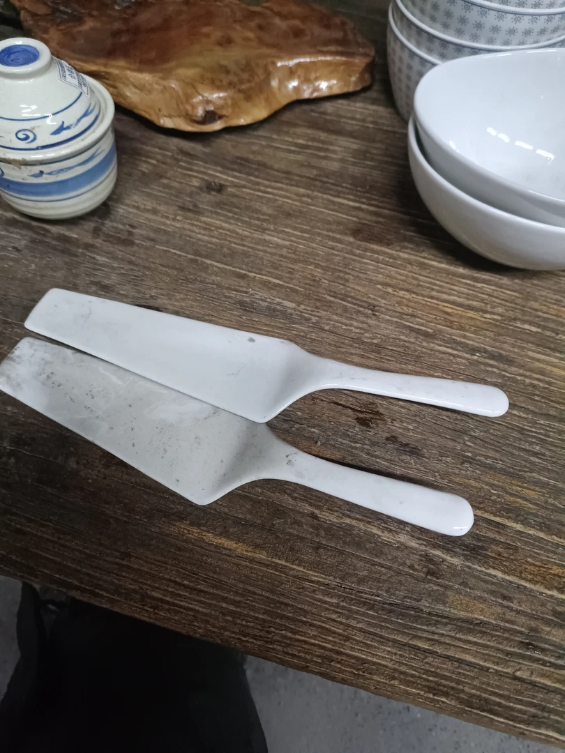 磁州窑出口尾货铲子一对